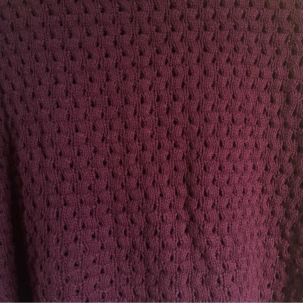 14th & Union Nordstrom Purple Potent Thick Knit Sweater L - Picture 8 of 9